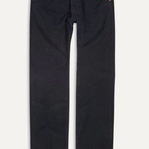 Drakes - Navy Japanese Selvedge Needlecord Five-Pocket Trousers - Size 30